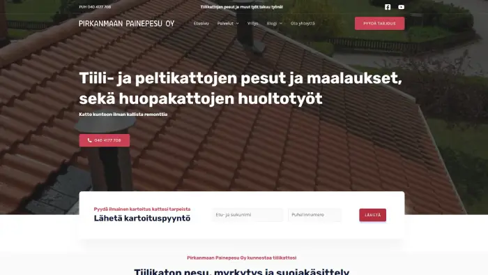 tiilikaton pesu ja maalaus tampere ja pirkanmaa