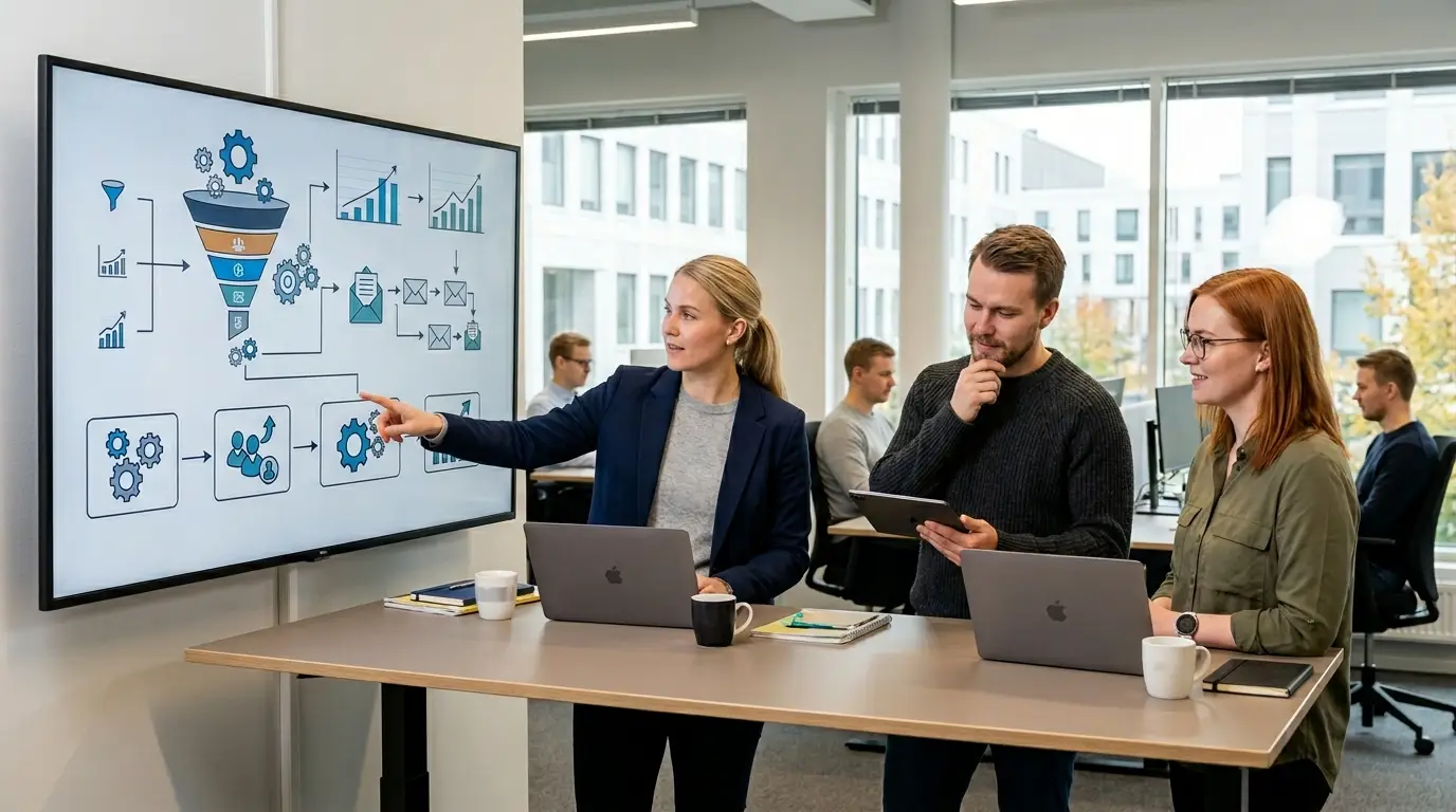 markkinointi suunnitelma automaatio