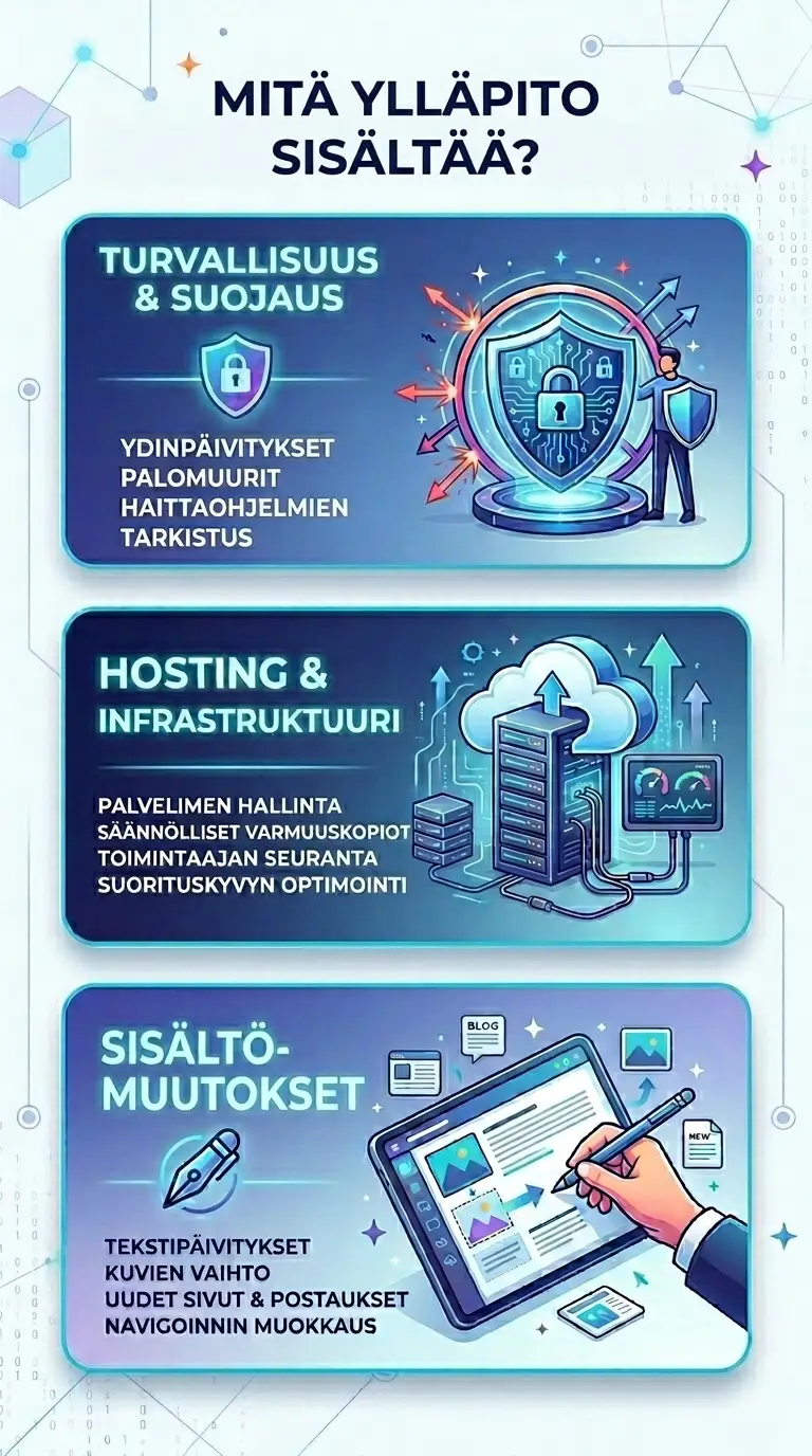 mita yllapito sisaltaa